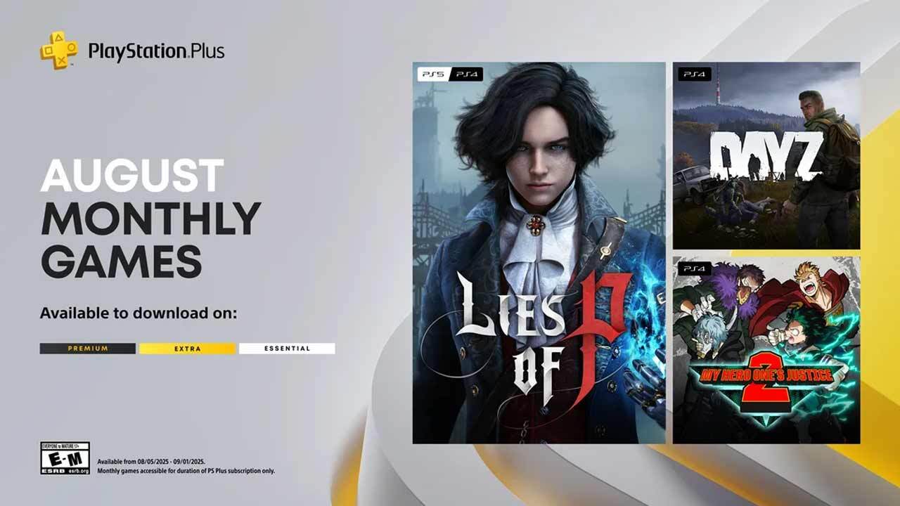 PlayStation Plus August 2025 games for Premium, Extra, and Essential subscribers.