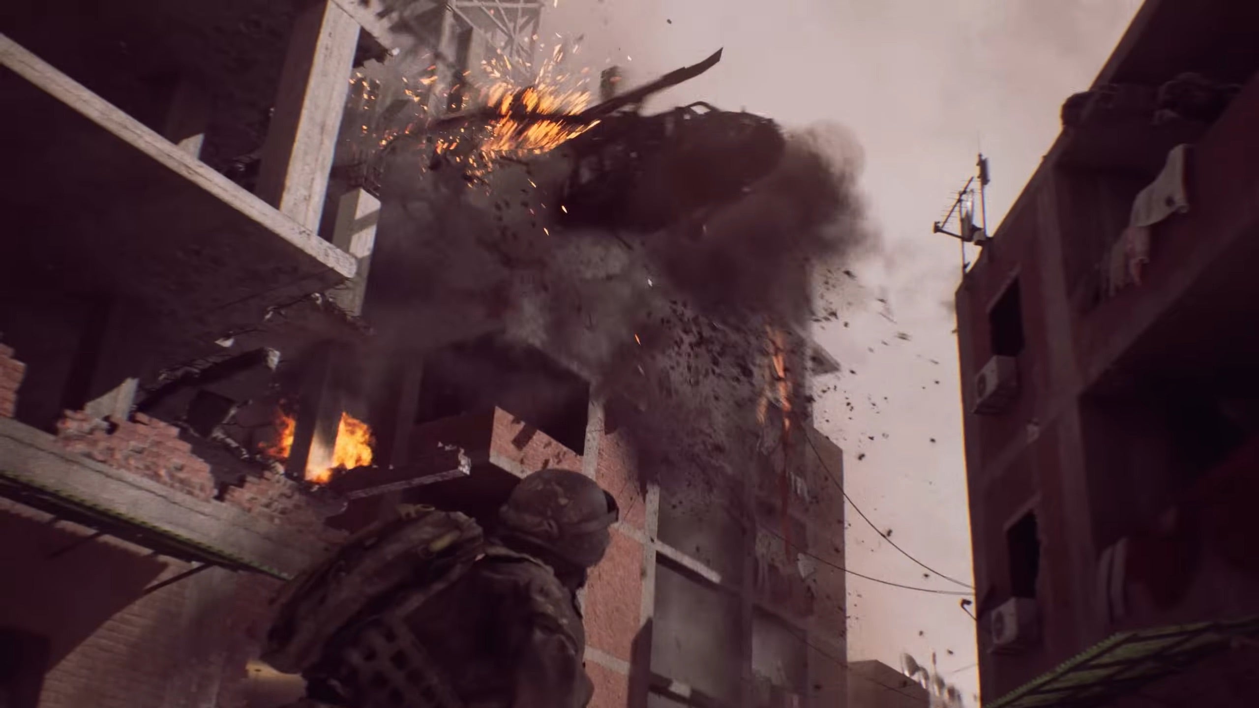 Will the multiplayer trailer also include a comical number of helicopters crashing into buildings? |Image credit:Battlefield Studios, EA.