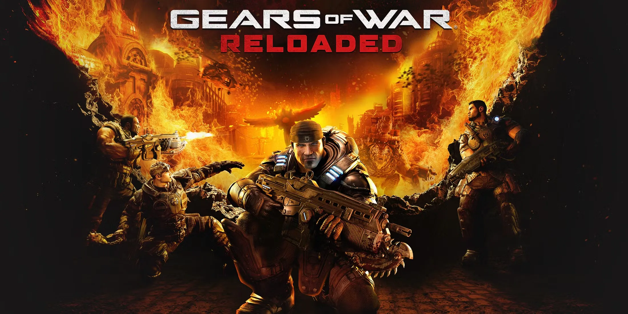 Gears Of War Reloaded Key Art With Game Logo