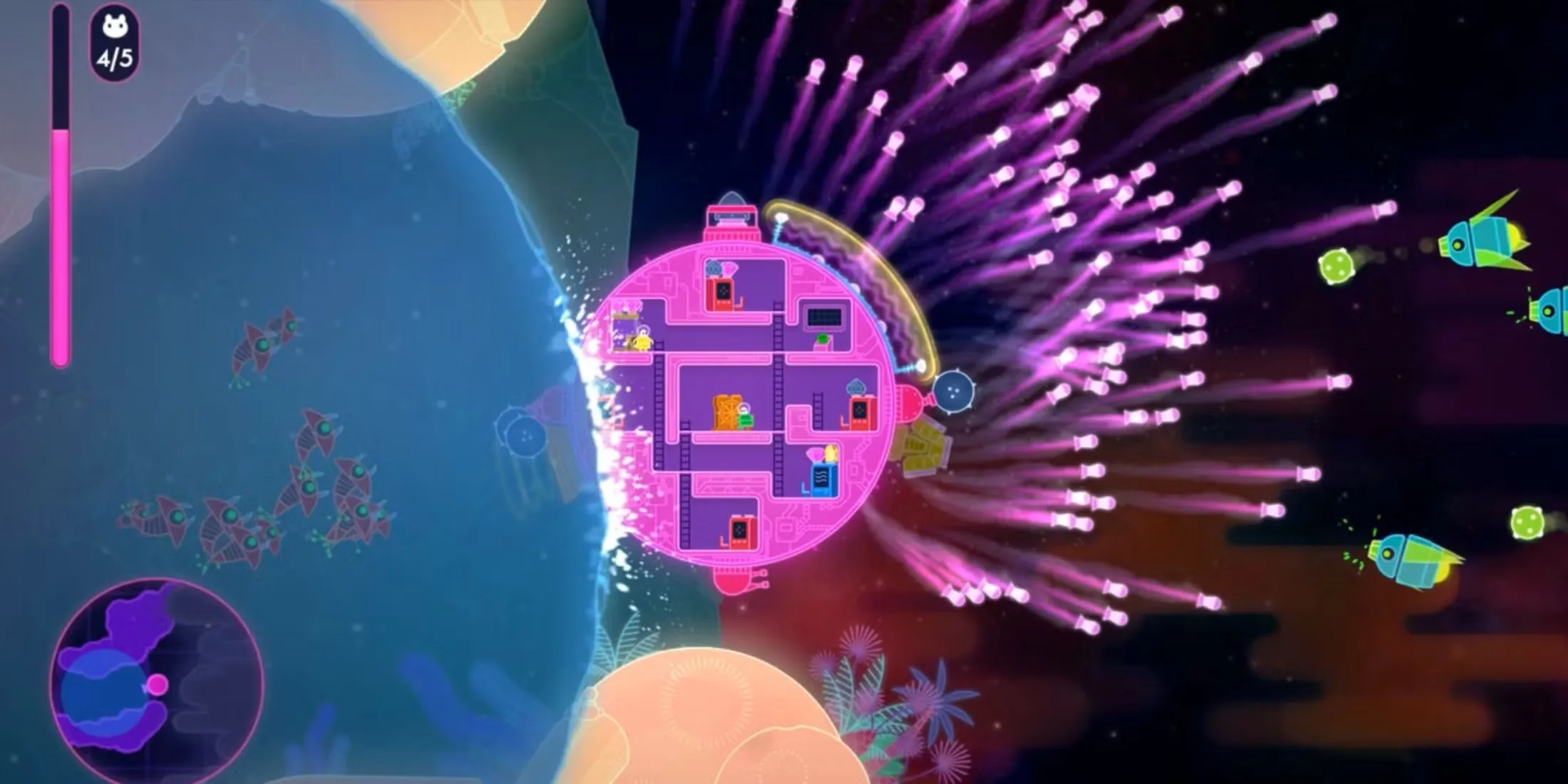 Lovers In A Dangerous Spacetime Gameplay