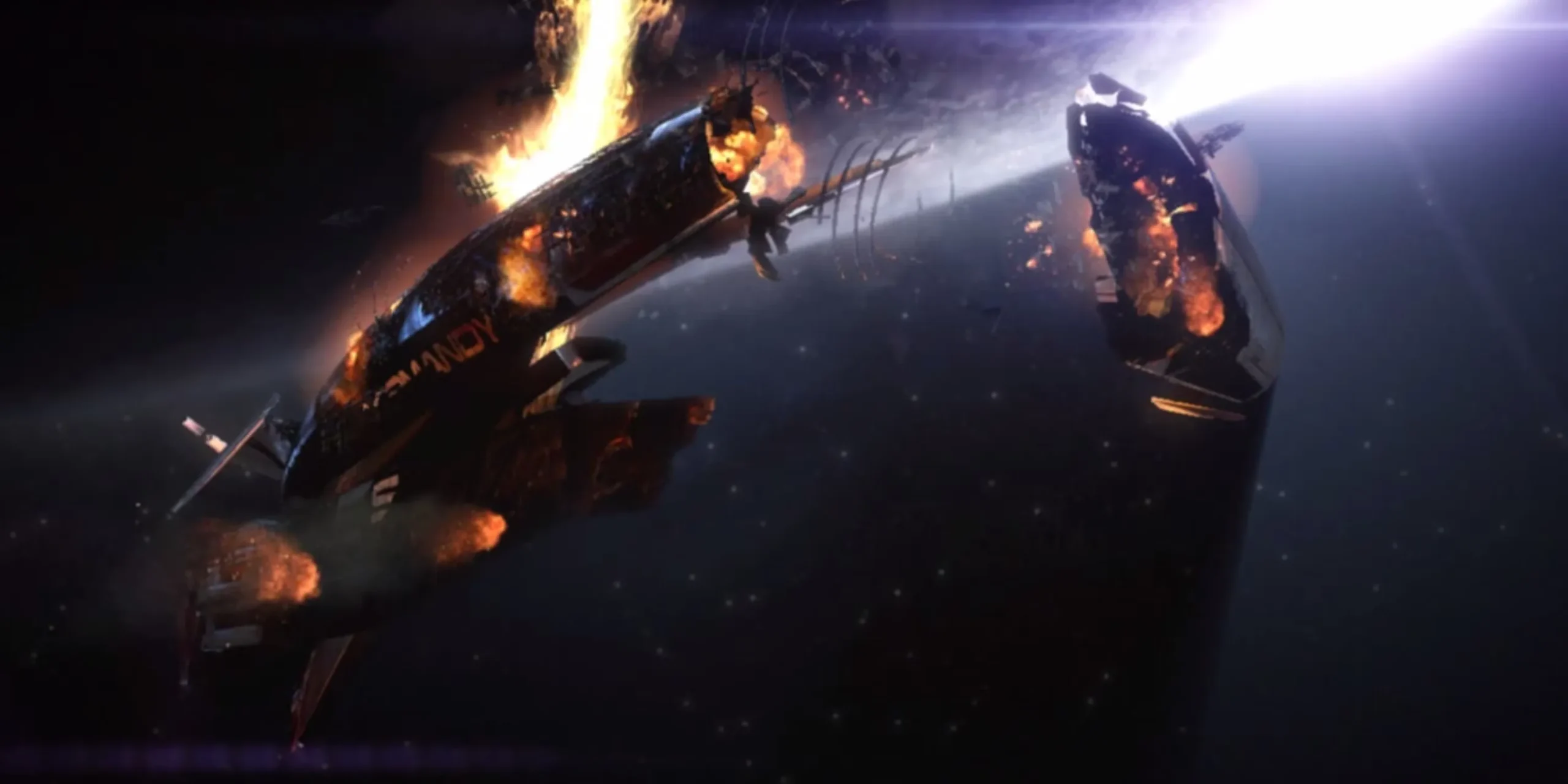 Normandy Destroyed In Mass Effect 2 S Opening