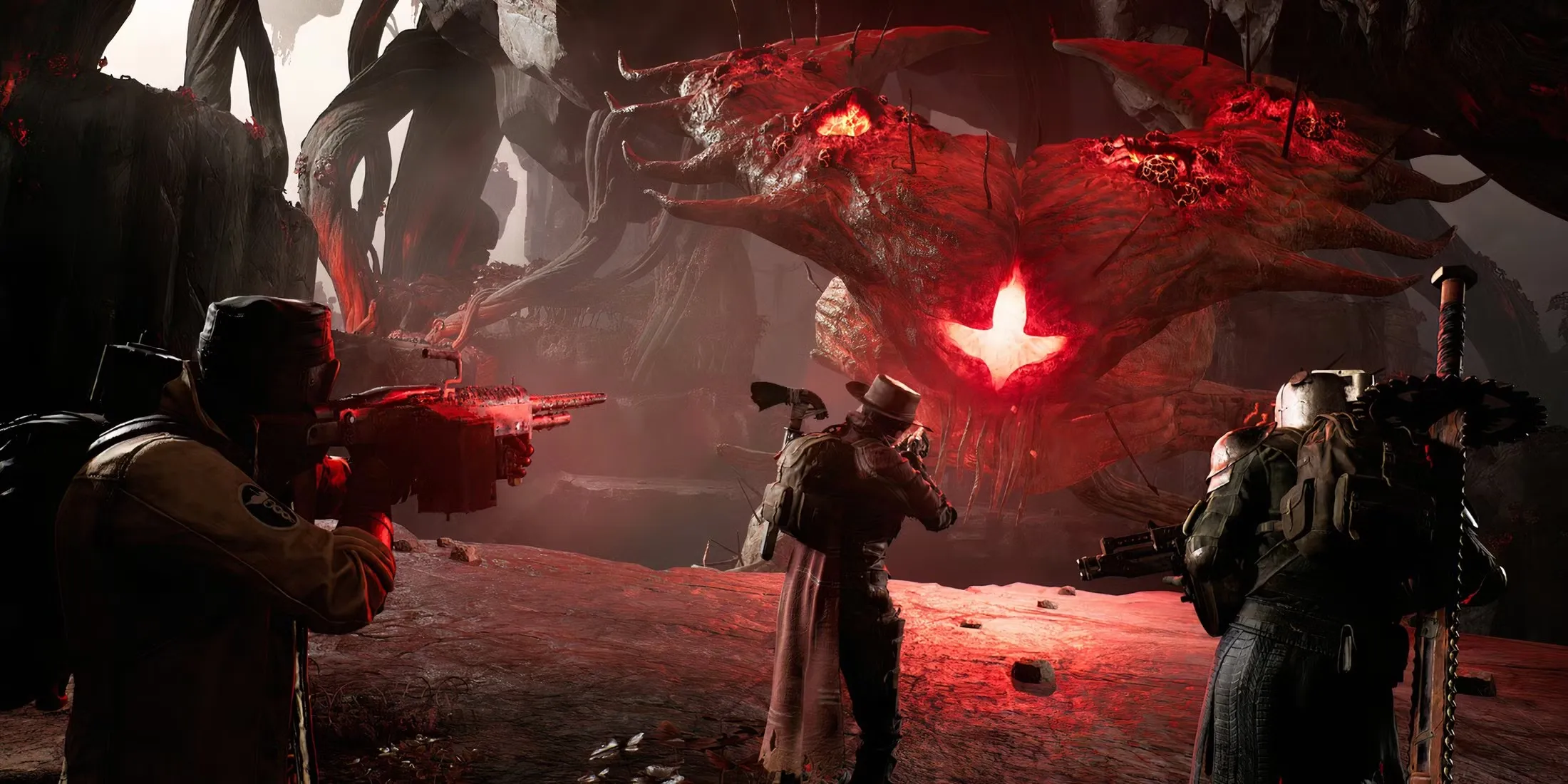Shooting At A Boss In Multiplayer In Remnant 2