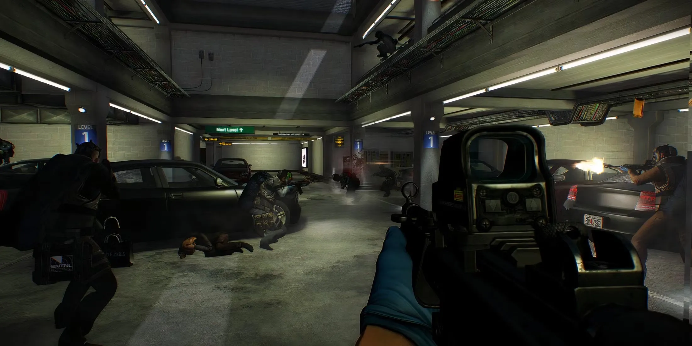 Shooting Enemies With A Rifle In Payday 2