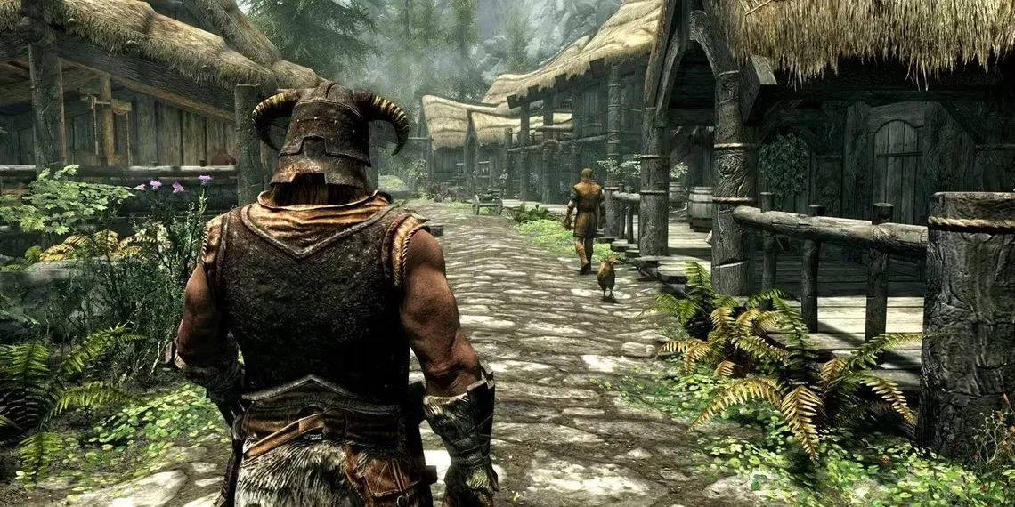 Skyrim Player Walking Third Person