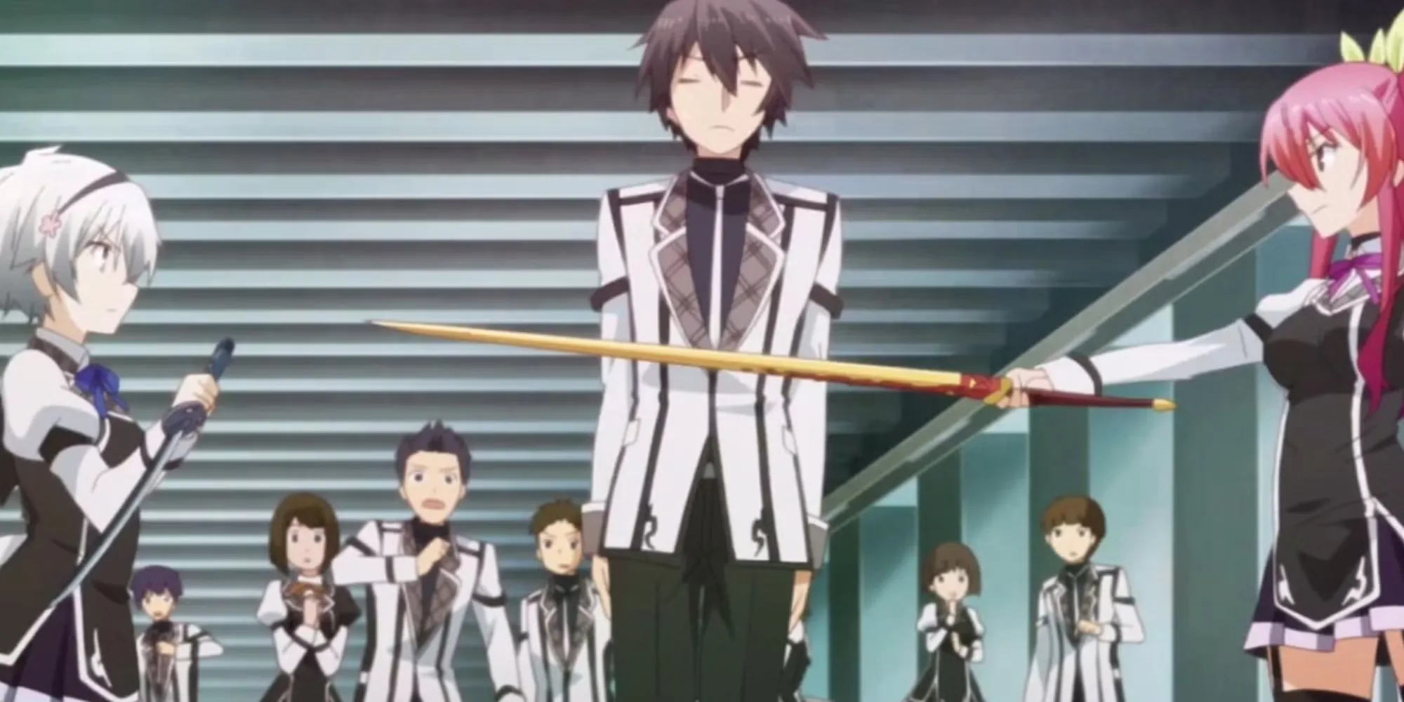 Shizuku Kurogane Fights Over Brother Ikki Kurogane Against Stella Vermillion Chivalry Of A Failed Knight